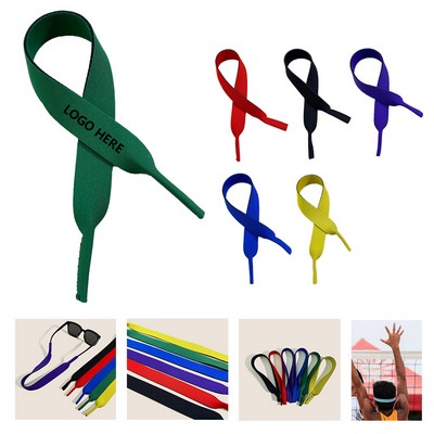 3/4" Neoprene Eyewear Strap with Screen Printing